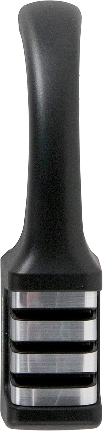 Chef'sChoice Professional Manual Knife Sharpeners AngleSelect for 15- and 20-Degree Straight-Edge and Serrated Knives with Diamond Abrasives Precise Angle Control & Compact Footprint, 2-Stage, Black